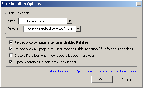 Bible Refalizer Options